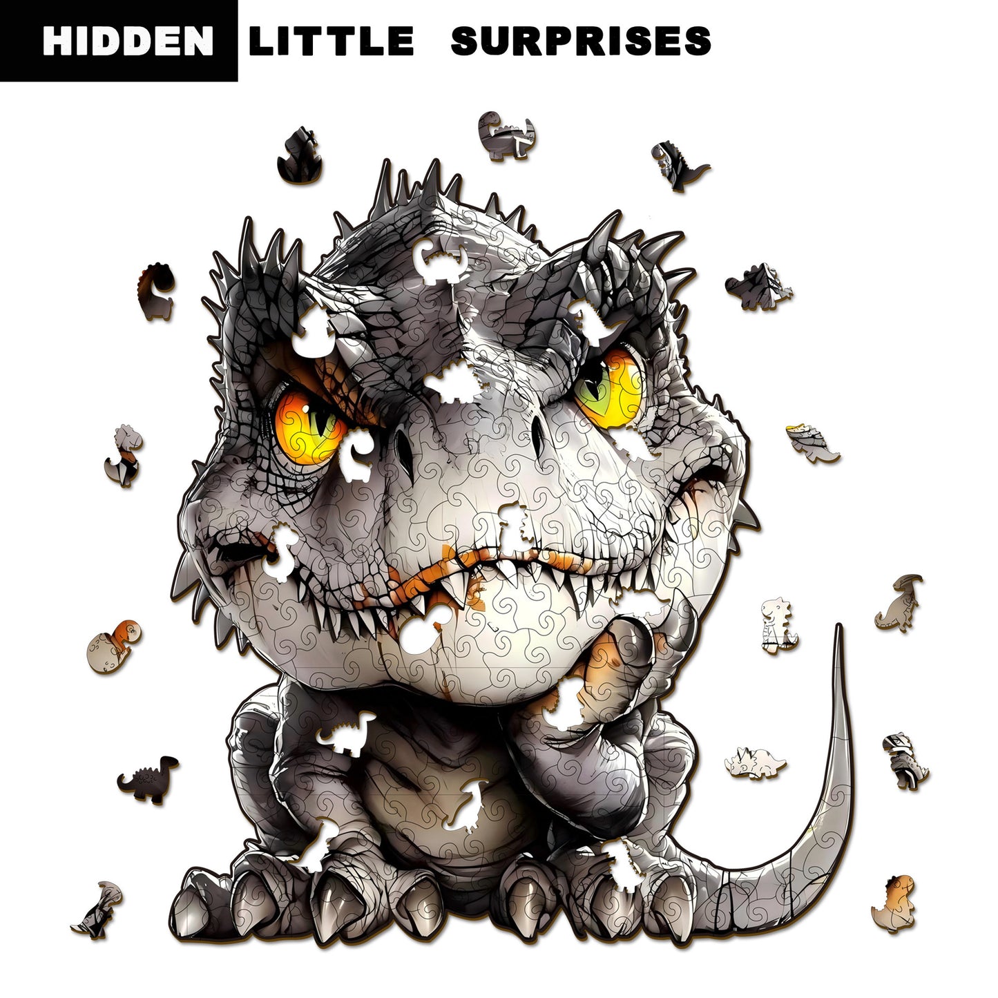 Dinosaur wooden puzzle